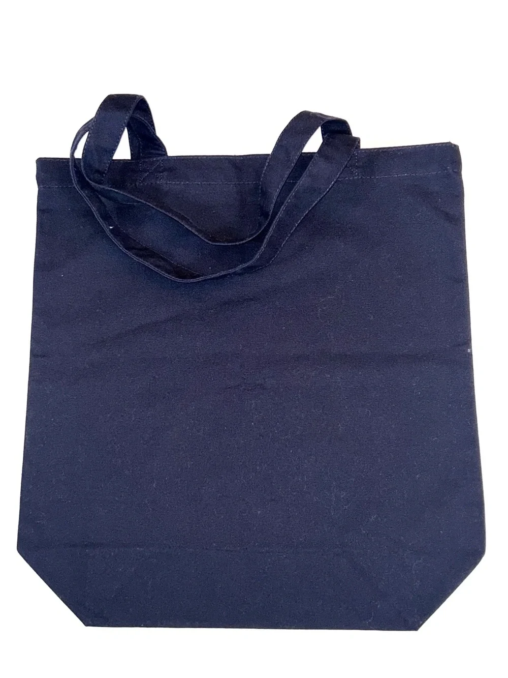 Okinawa Japan Cat Tote Bag Ryukyu Hanagasa Nekomori Unique Souvenir Navy Blue